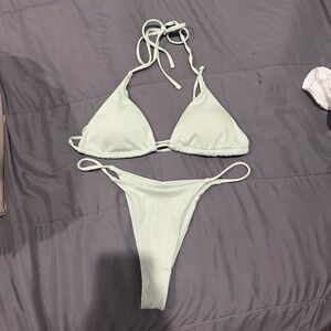 Mint green bikini